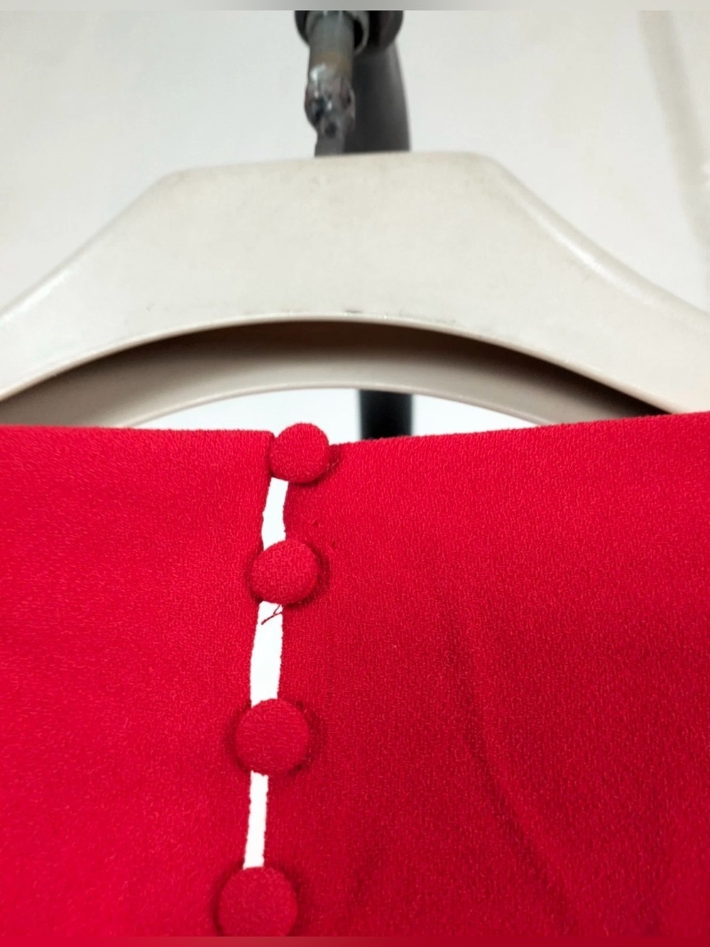 House of CB Red Long-Sleeve Maxi Dress with Sculpted Bows - Picture 4 of 4